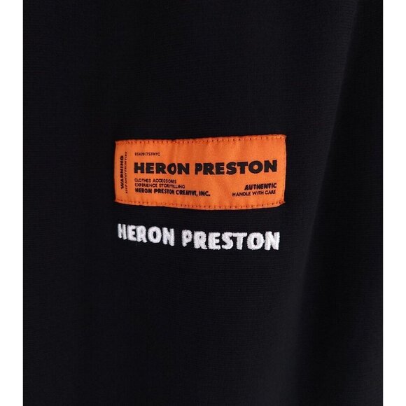 Heron Preston Tapered Printed Loopback Sweatpants Size L Mens Cotton-Jersey - Picture 6 of 15